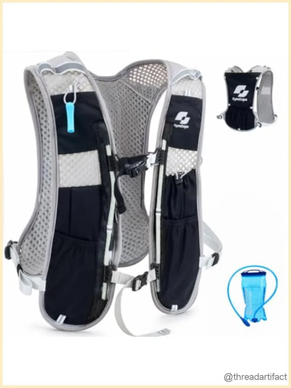 Running Hydration Vest with 2-in-1 Bladder & Flask, Lightweight for Marathon